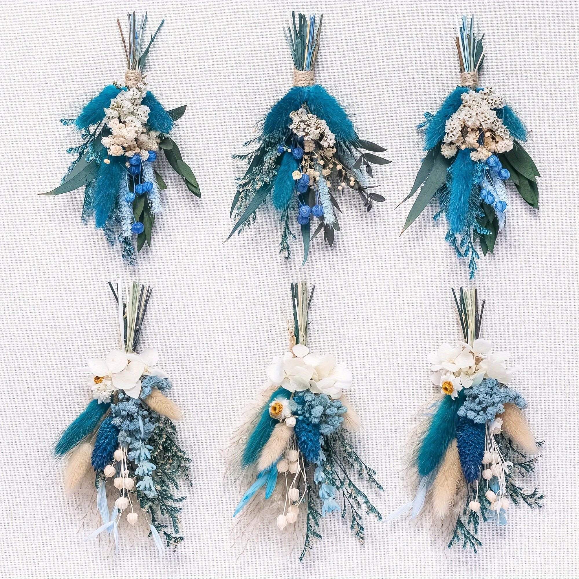 TEMU 6pcs Mini Dried Flower Bouquets, Dried Flower Bouquets, Birthday Cake Flowers, Diy Handicrafts, Flower Plant Flowers Handmade Diy Photo Props