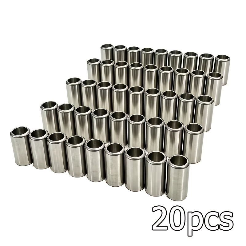 TEMU 20pcs 14.5mm (0.57 Inches) Stainless Steel Hose Couplings, Used As High-pressure Crimping Sleeves For 3/8 Inch Agricultural And Gardening