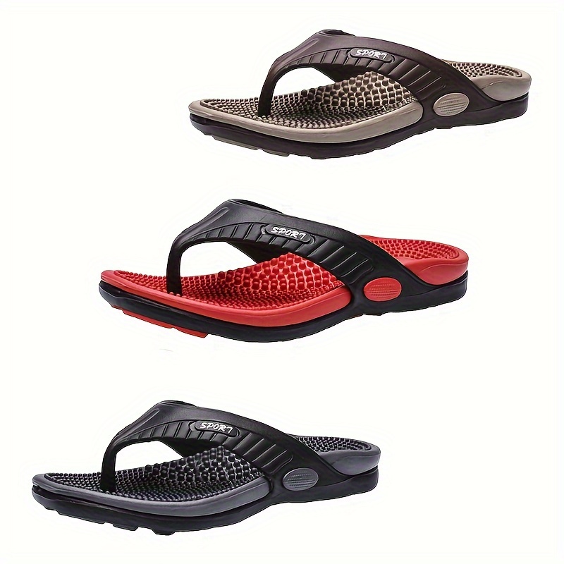 Mens Thong Sandals Casual Non Slip Flip Flops Shoes Toe Loop Shoes