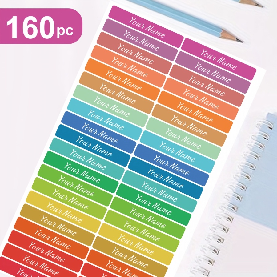 TEMU Pegatinas con Personalizado: Etiquetas Versátiles para Personalizar Artículos y Marcar Papelería, Bolsos, Utensilios y Herramientas; el