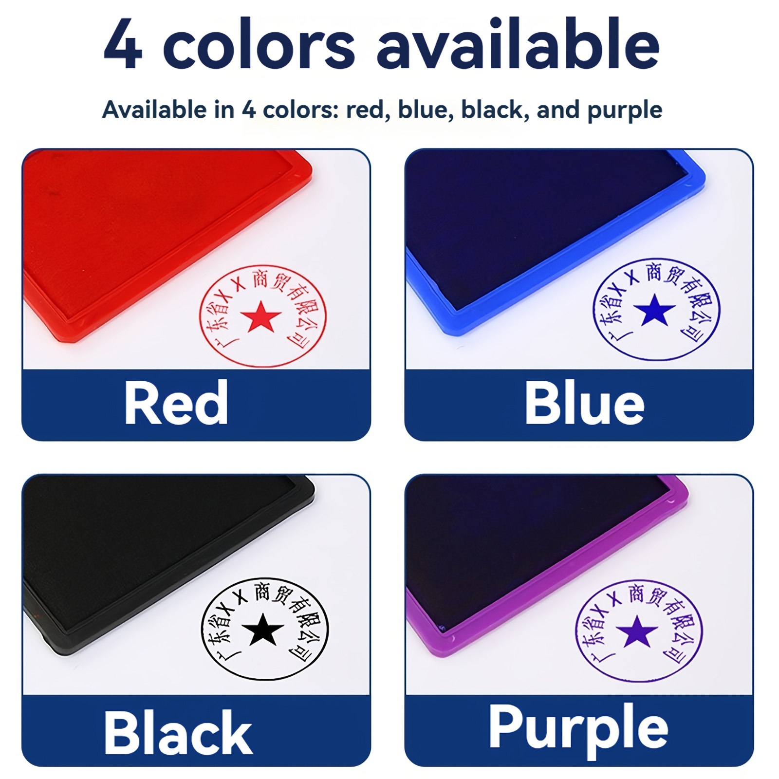 3pcs Set Iron Lid Ink Pad with 2 x 25ml Ink