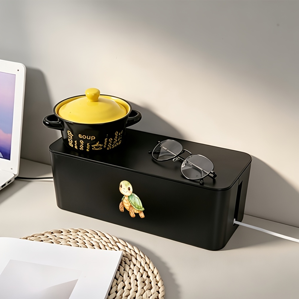 Stable Placement Power Storage Box with Turtle Design