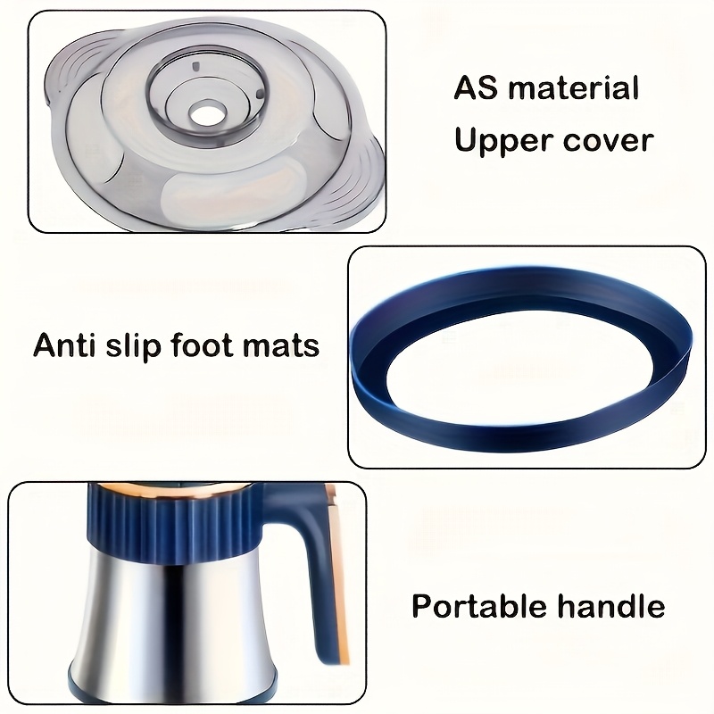 [Heavy-Duty 500W Motor] NONZHU Electric Meat Grinder & Food Processor with Noodle Maker - Heavy-Duty 500W Motor, Large Capacity 2L/3L/5L Food Chopper Suitable for Meat, Vegetables, Fruits, Nuts, 6/4 Sharp Blades (5L/3L/2