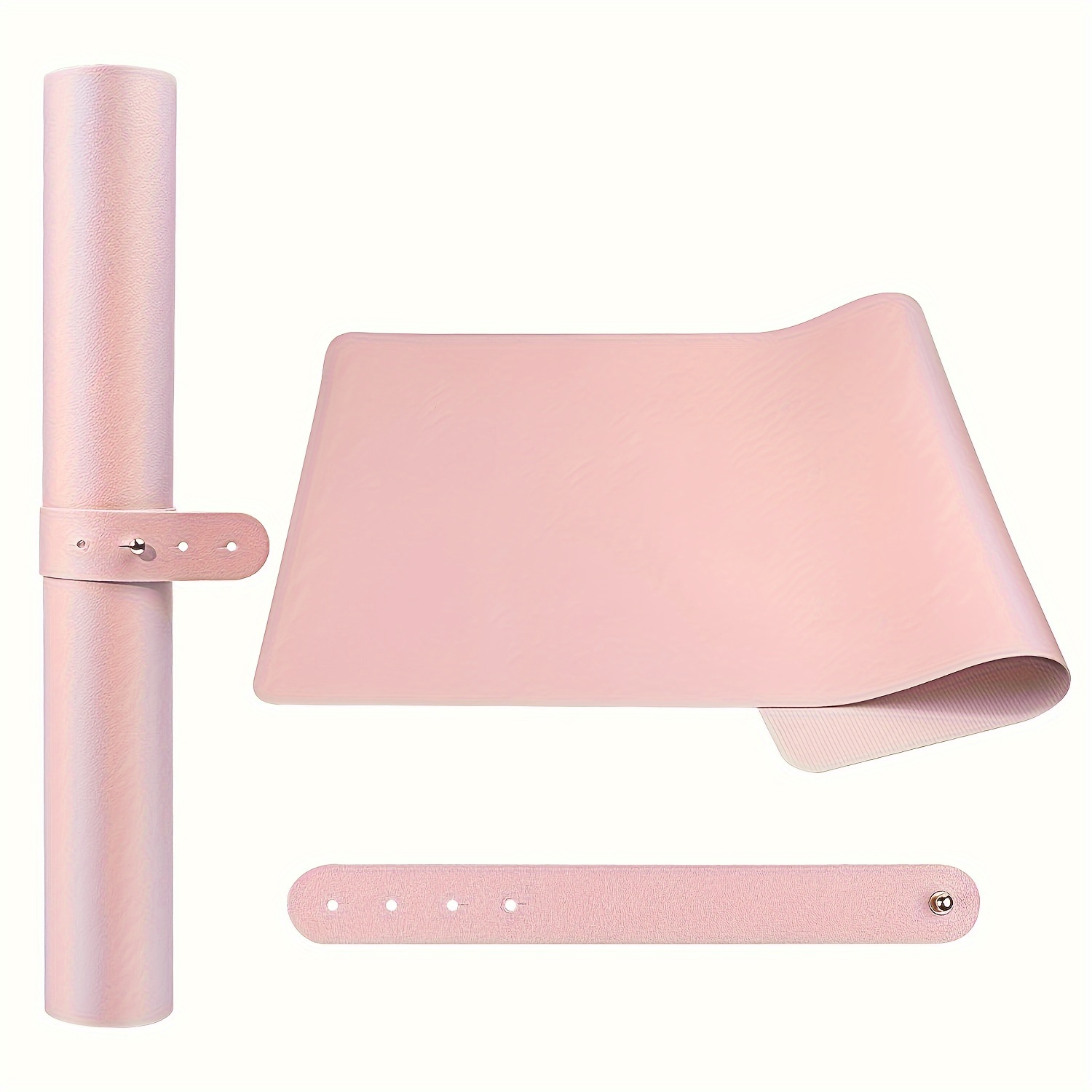 TEMU 1 Pu Table Mat, Foldable Nail Art Hand Rest Pad For Manicure Studio Multi-functional Desk Mat