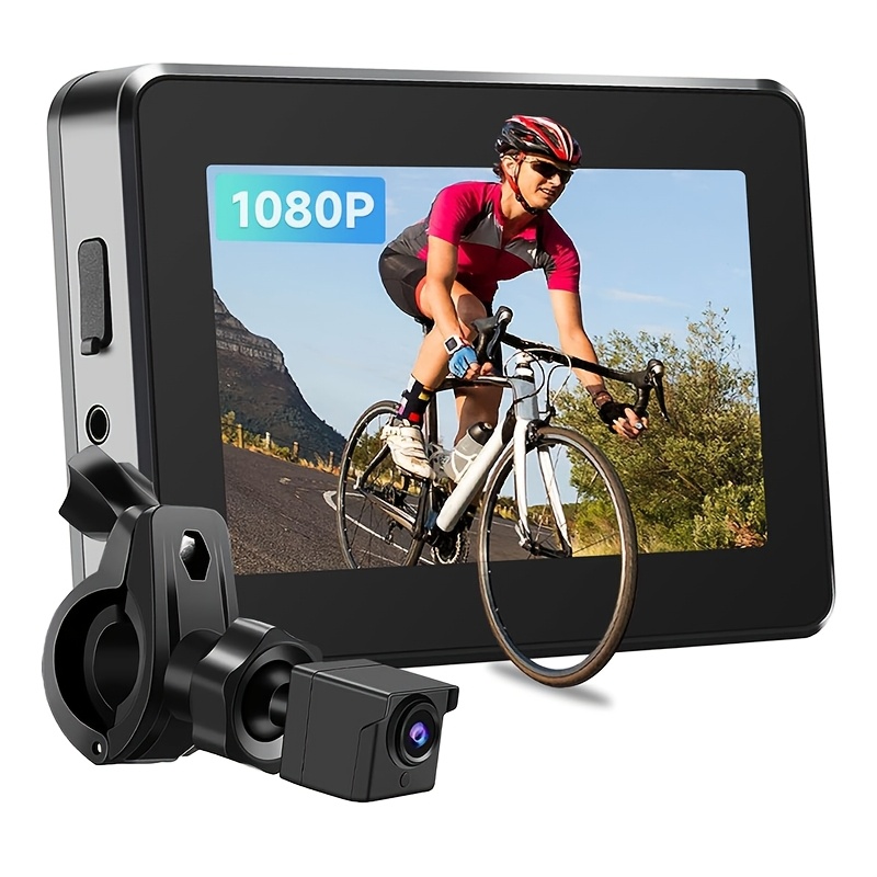 

360° Rotatable Bike Rear View With 1080p Hd Display - , Anti-shake & Vibration For Mountain/road Bikes And E-bikes