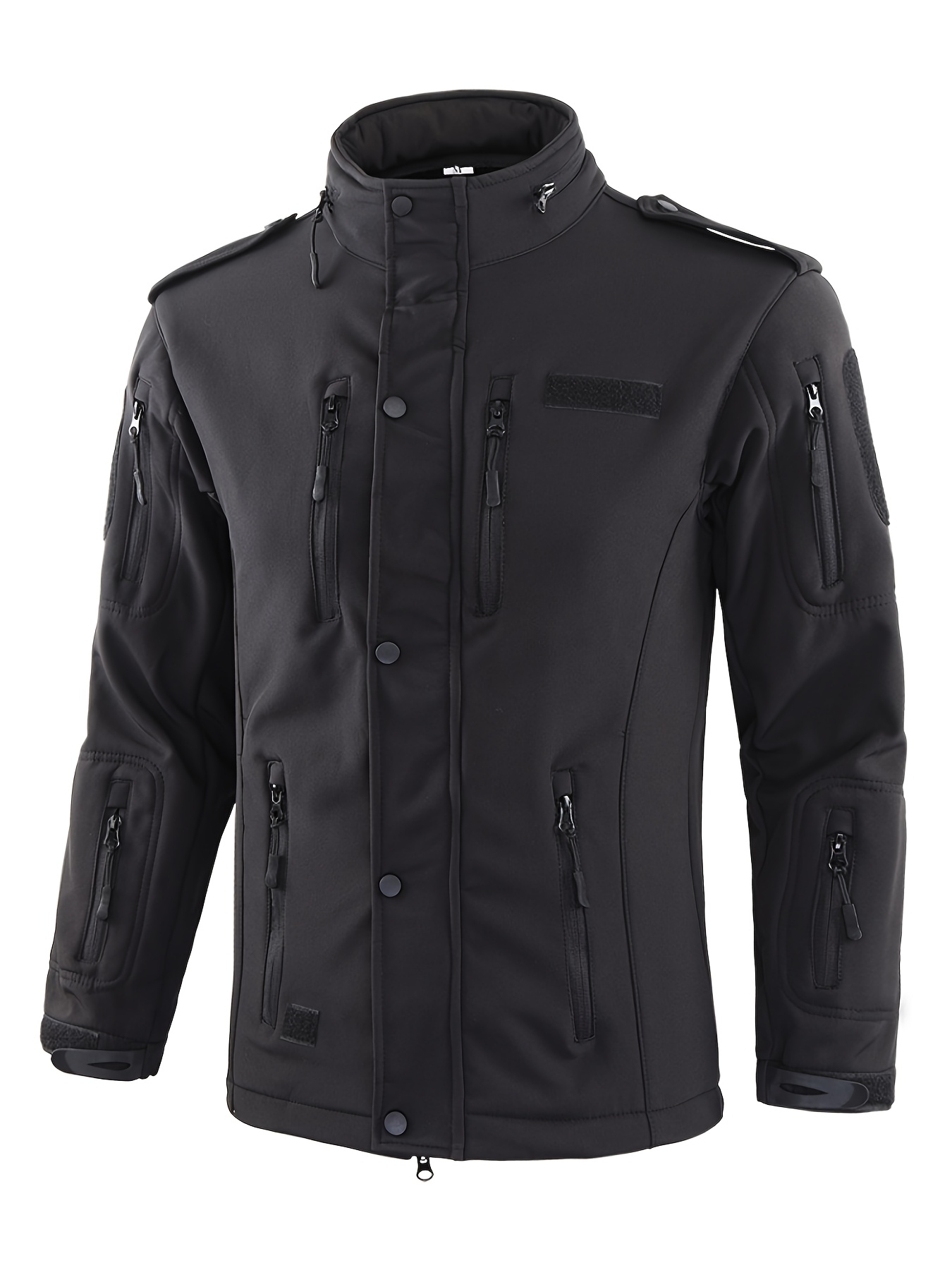 Men's Outdoor Softshell Jacket with Multi-Pocket Design for Mountaineering