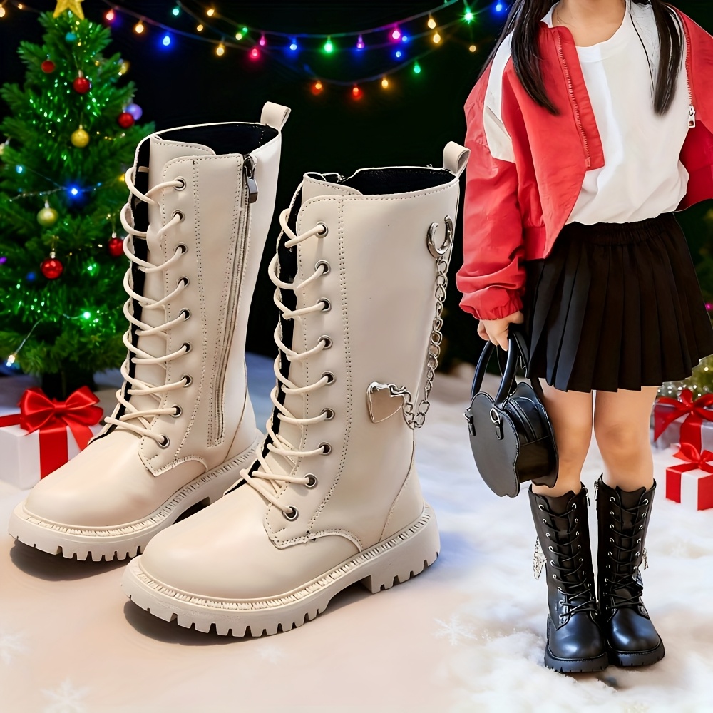 Trendy Cool Boots With Zipper For Girls, Lightweight Non Slip Boots For  Indoor Outdoor Travel, Autumn And Winter