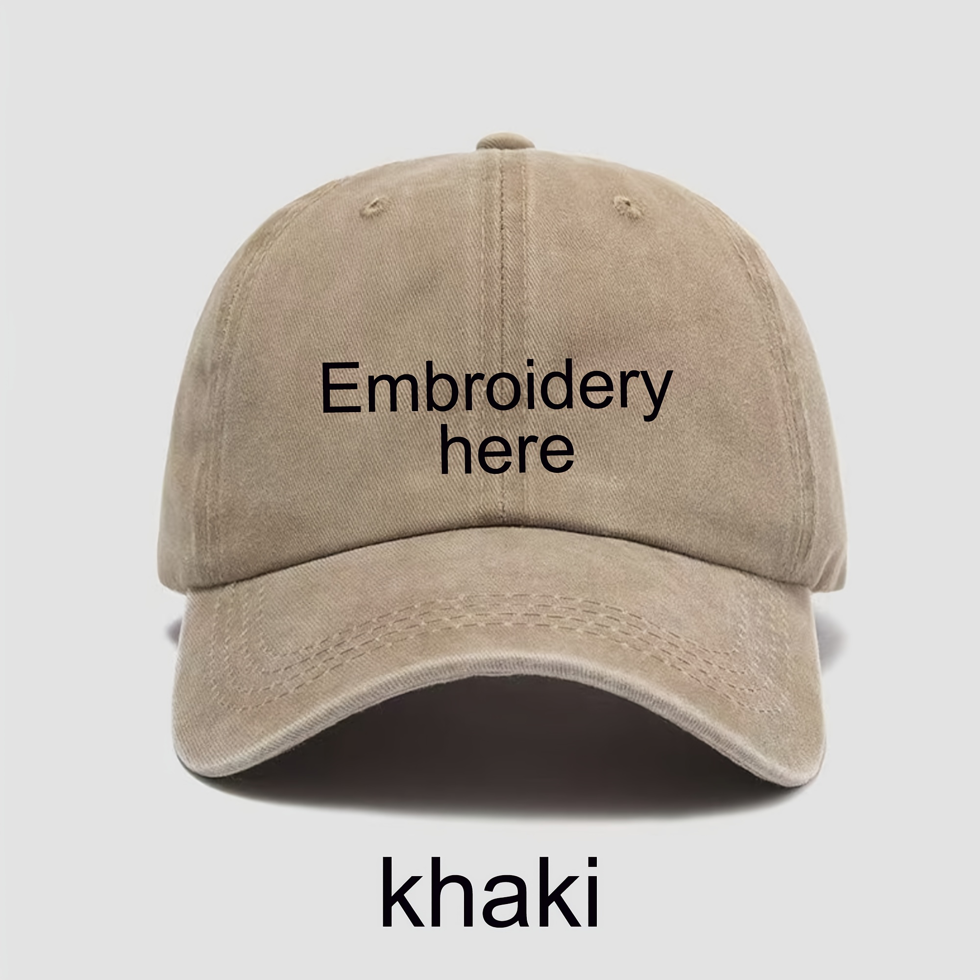 TEMU Custom Text Embroidered Vintage Baseball Hat, Personalized Bridal Party & Bachelorette , Thoughtful Gift For New Parents