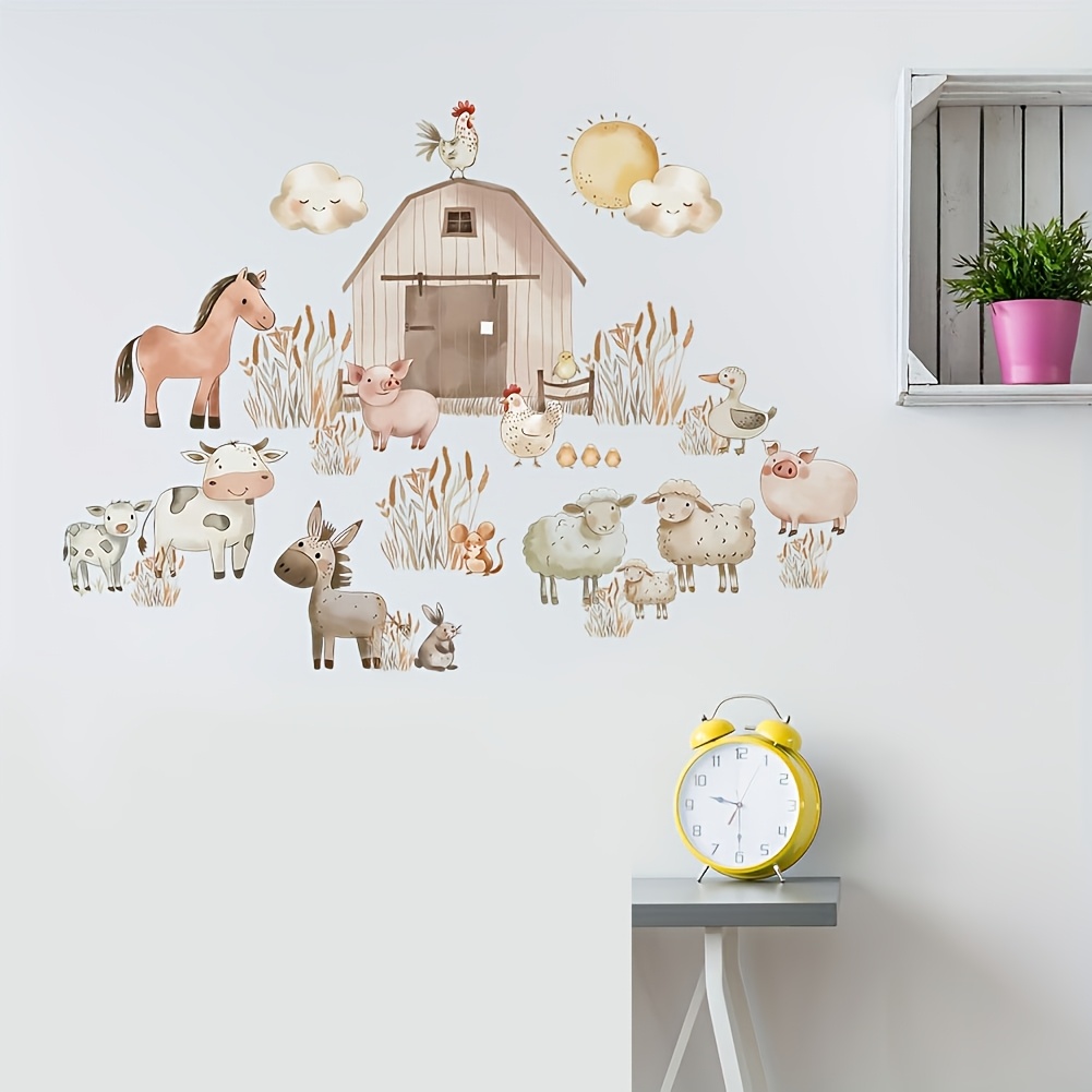 Sheep, Dairy Cows, Farm Animals, Decorative Wall Stickers For Bedrooms, Living Rooms, Sofas, Backgrounds, Wall Decorations