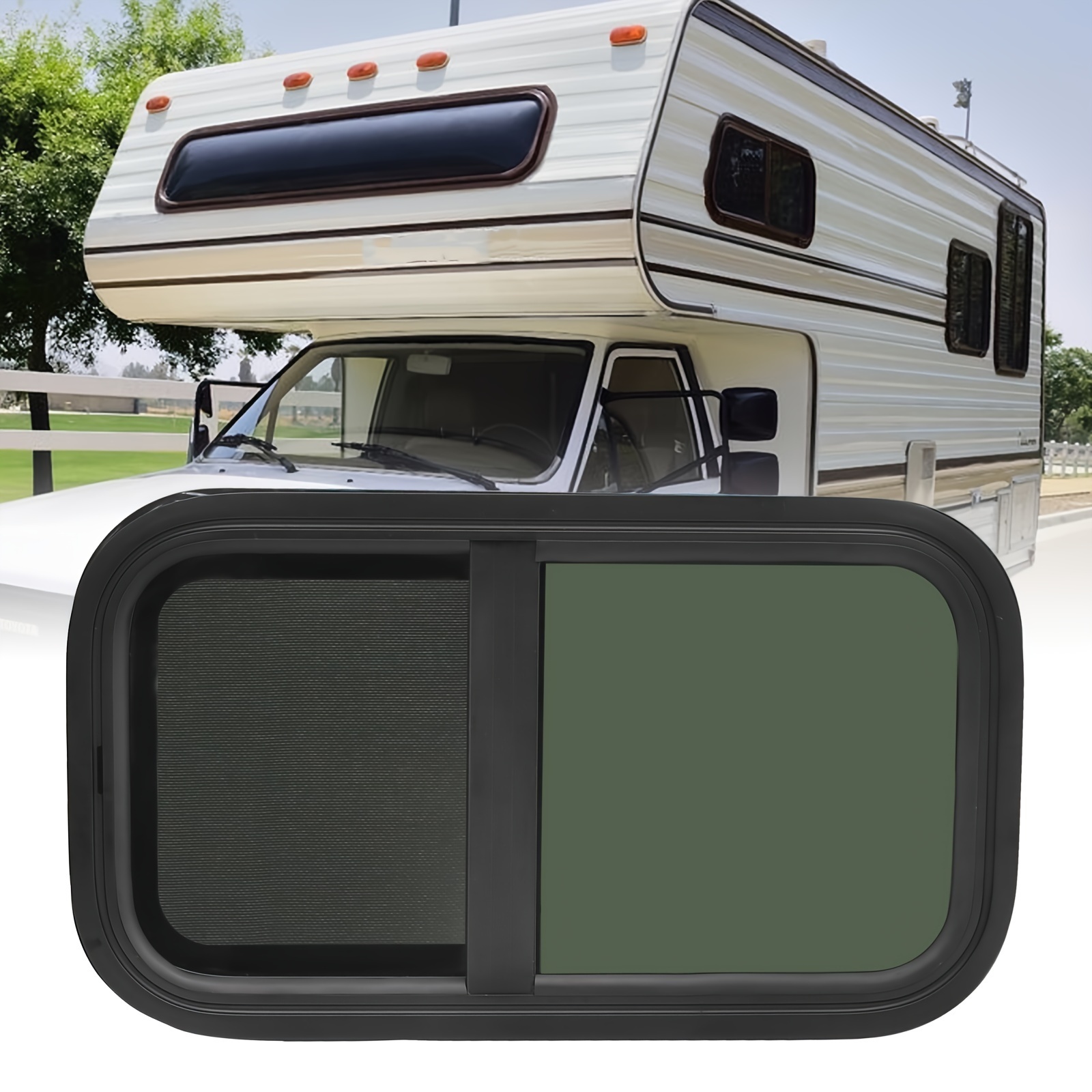 Rv Awning Window Vertical Sliding RV Window For Teardrop, Cargo, Horse ...