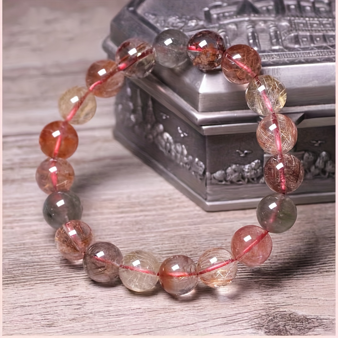 

Natural Colorful Quartz Bracelet For Men And Women - Fashionable And Lightweight Jewelry With Crystal Charms