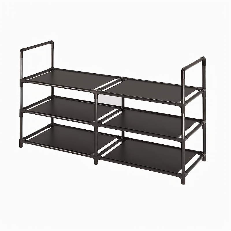 E-shop Doppelreihiger Schuhschrank in Breite, Platz für 12+ Paar Schuhe – Ideal für Flur, Kleiderschrank, Schlafzimmer, Balkon & mehr (10+
