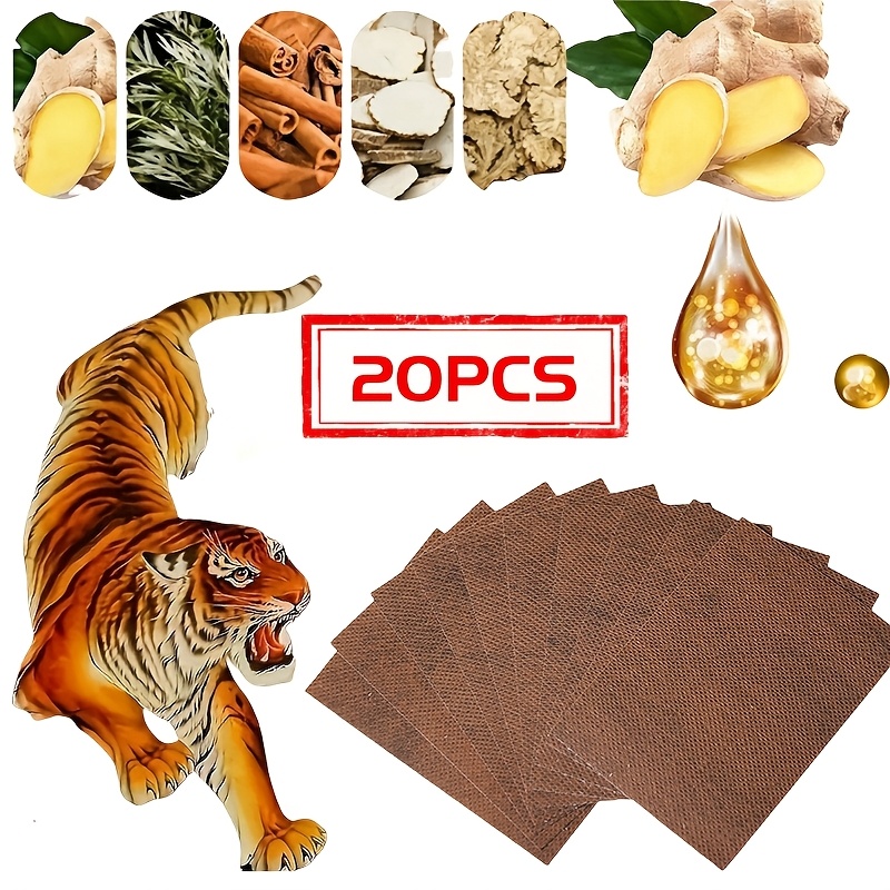 

20 Herbal Ginger Patches From Traditional Chinese Medicine - , , Heat-enhancing, Suitable For Back, Knees, Neck, Shoulders, Muscles, And . Non-electric Natural Patches.