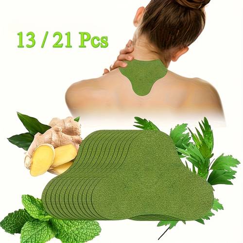 non woven mugwort heat patches for neck back and knees soothing green self heating pad ideal holiday gift for muscle relaxation ergonomic body patch