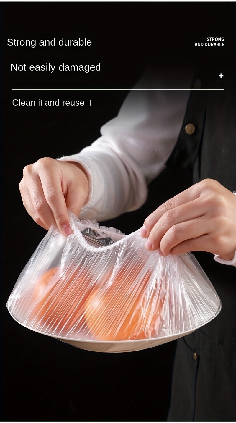 100pcs cling film disposable fresh keeping film food grade food plastic   cover anti odor leak proof dust proof freezer cover for   fruit and vegetable kitchen organizers and storage kitchen accessories details 10