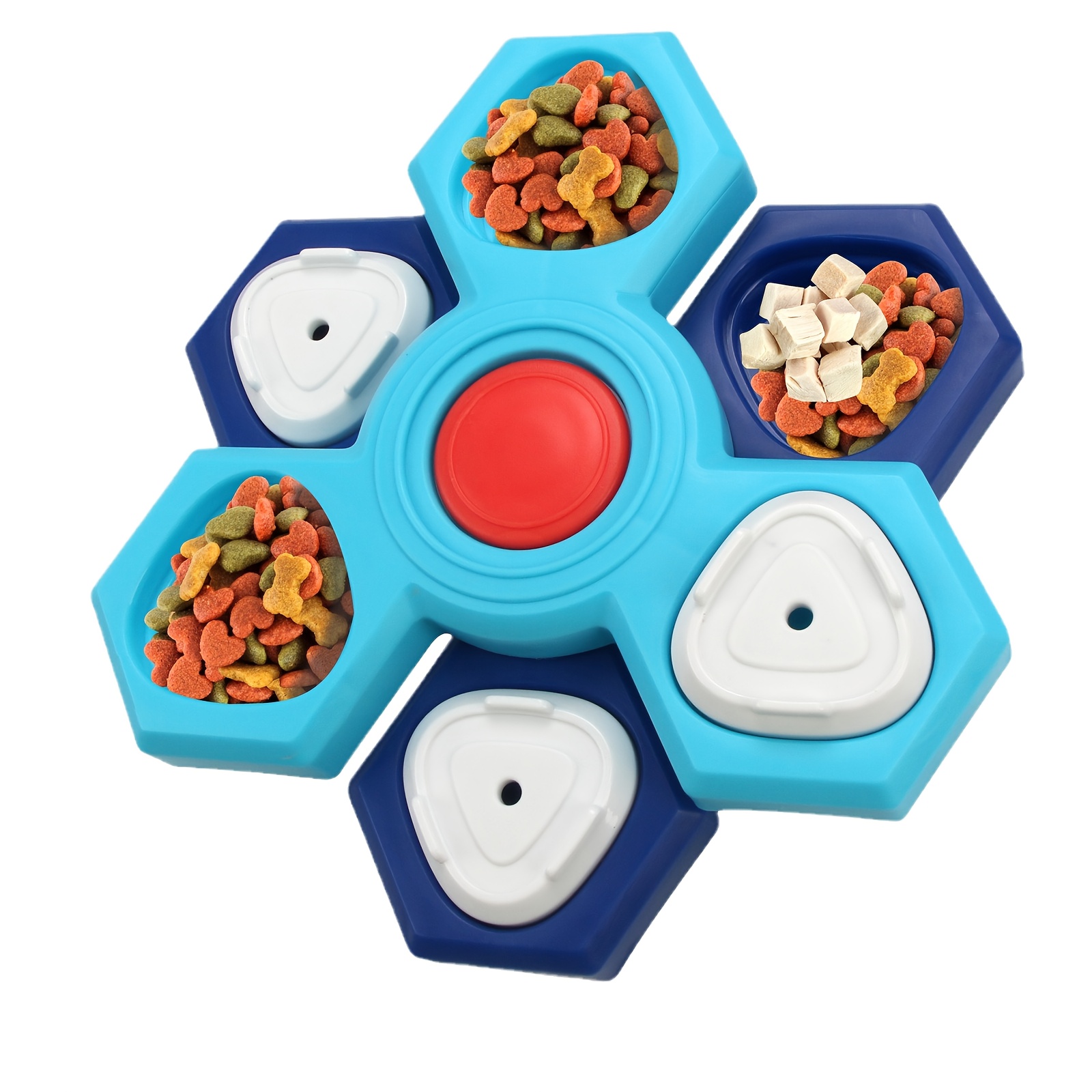 Rotating Slow Feeder Toy For Dogs, Designed For Training And Foraging.