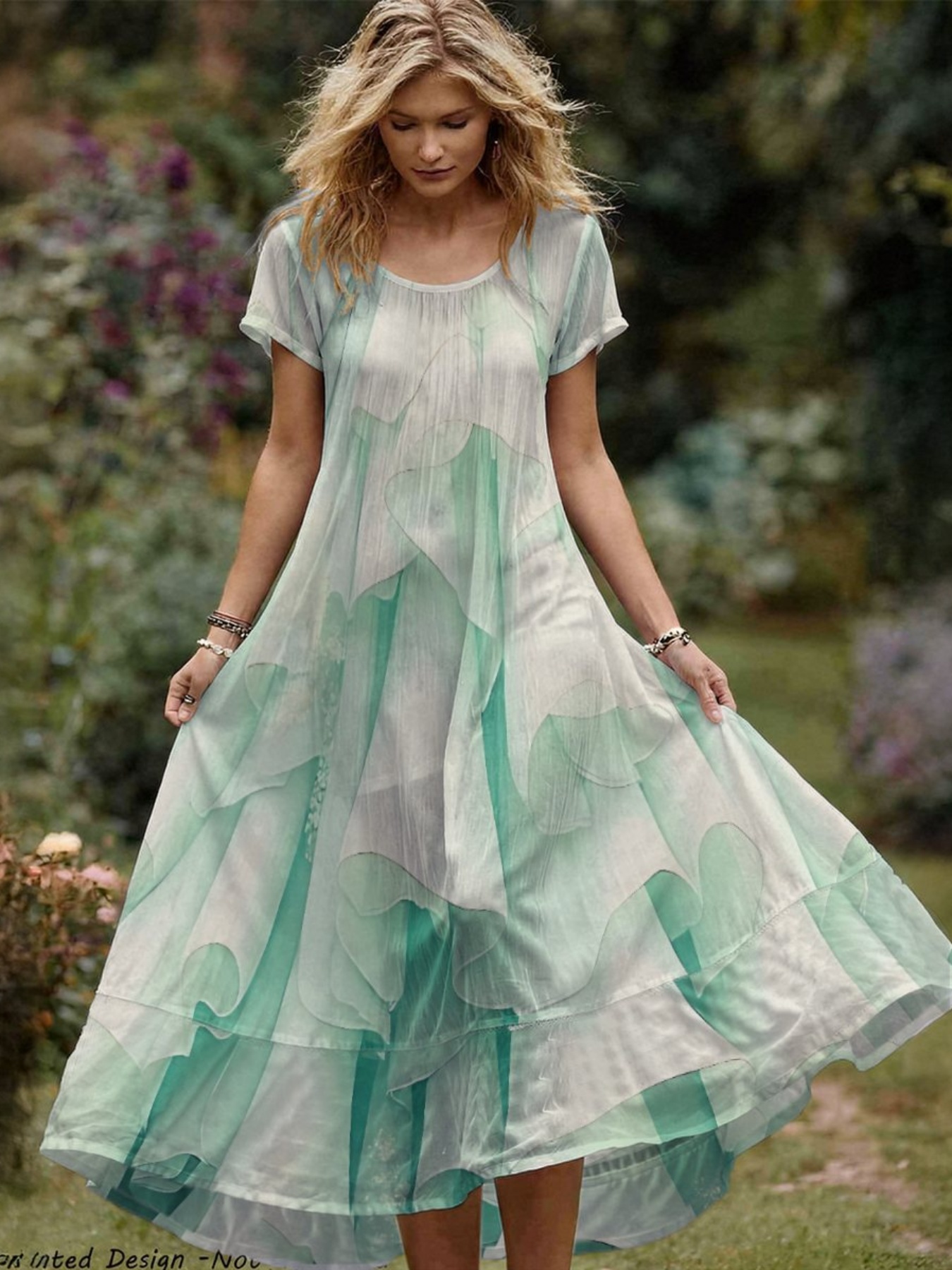 women chiffon dress sold on Temu United States