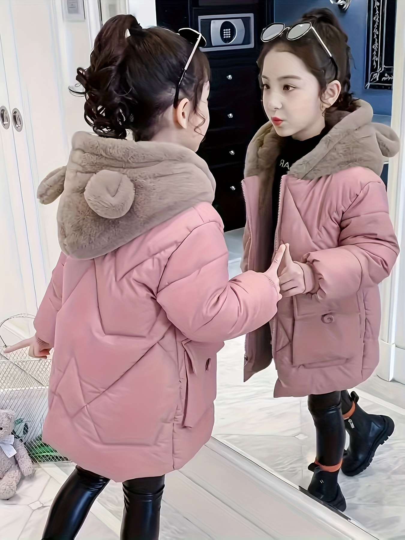 girls winter coats sold on Temu United States
