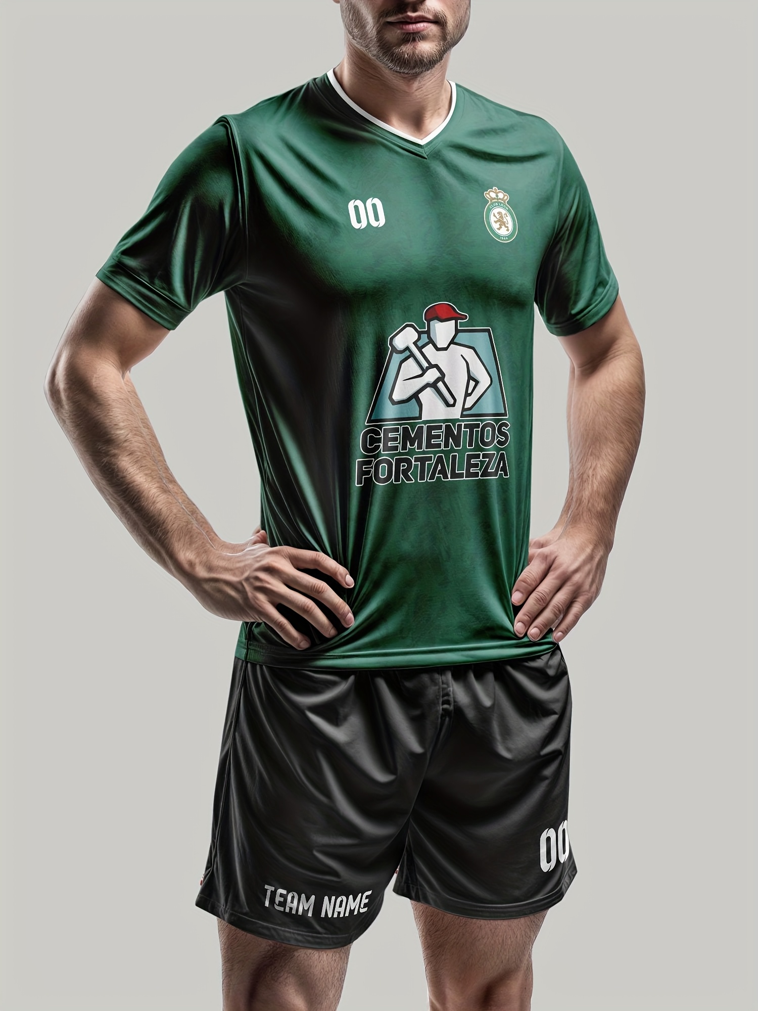 conjunto camiseta cuello pantalón fútbol hombre verano Temu Peru