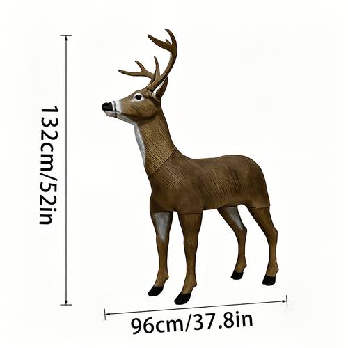 large realistic deer decoy suitable for hunting fishing outdoor decoration ultra realistic fur texture deer model with suitable for garden yard christmas thanksgiving new year deer lure for and habitat