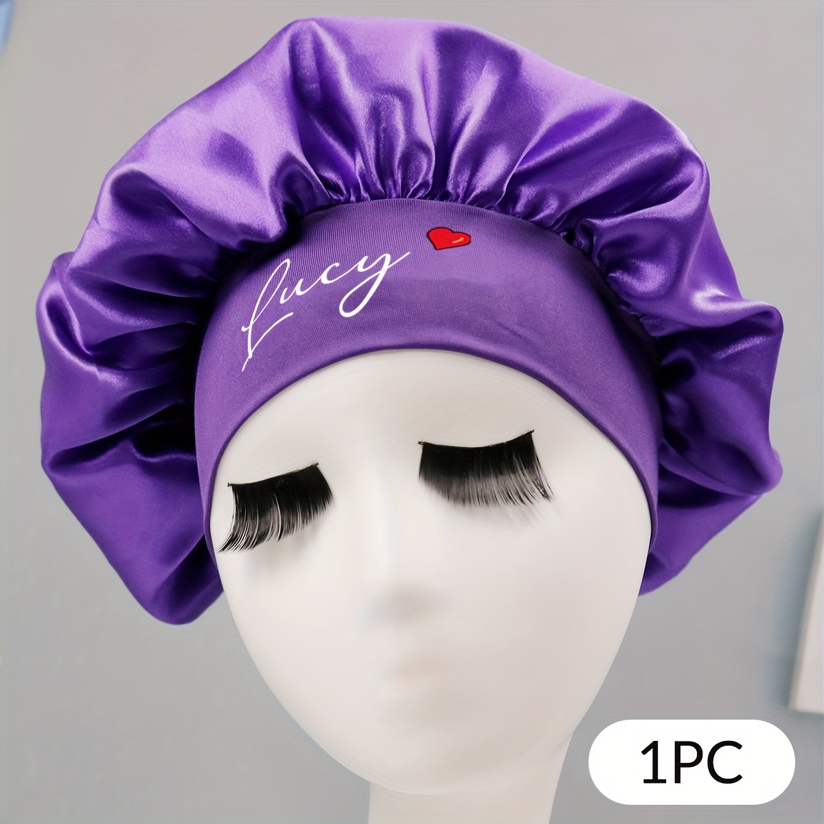 TEMU Custom Bonnet With Name, Personalized Bonnet, Customized Bonnet For Sleeping Women, Customizable Satin Bonnet, Hair Bonnet, Bonnet For Sleeping,