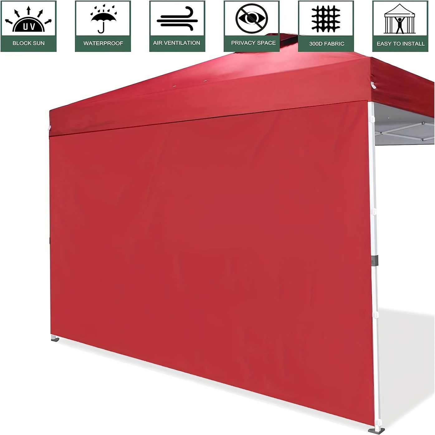 

Outdoor Camping Tent Side Wall, Instant Canopy Side Panel, Waterproof Thick Material Camping & Picnic Shelter (frame Not Included)