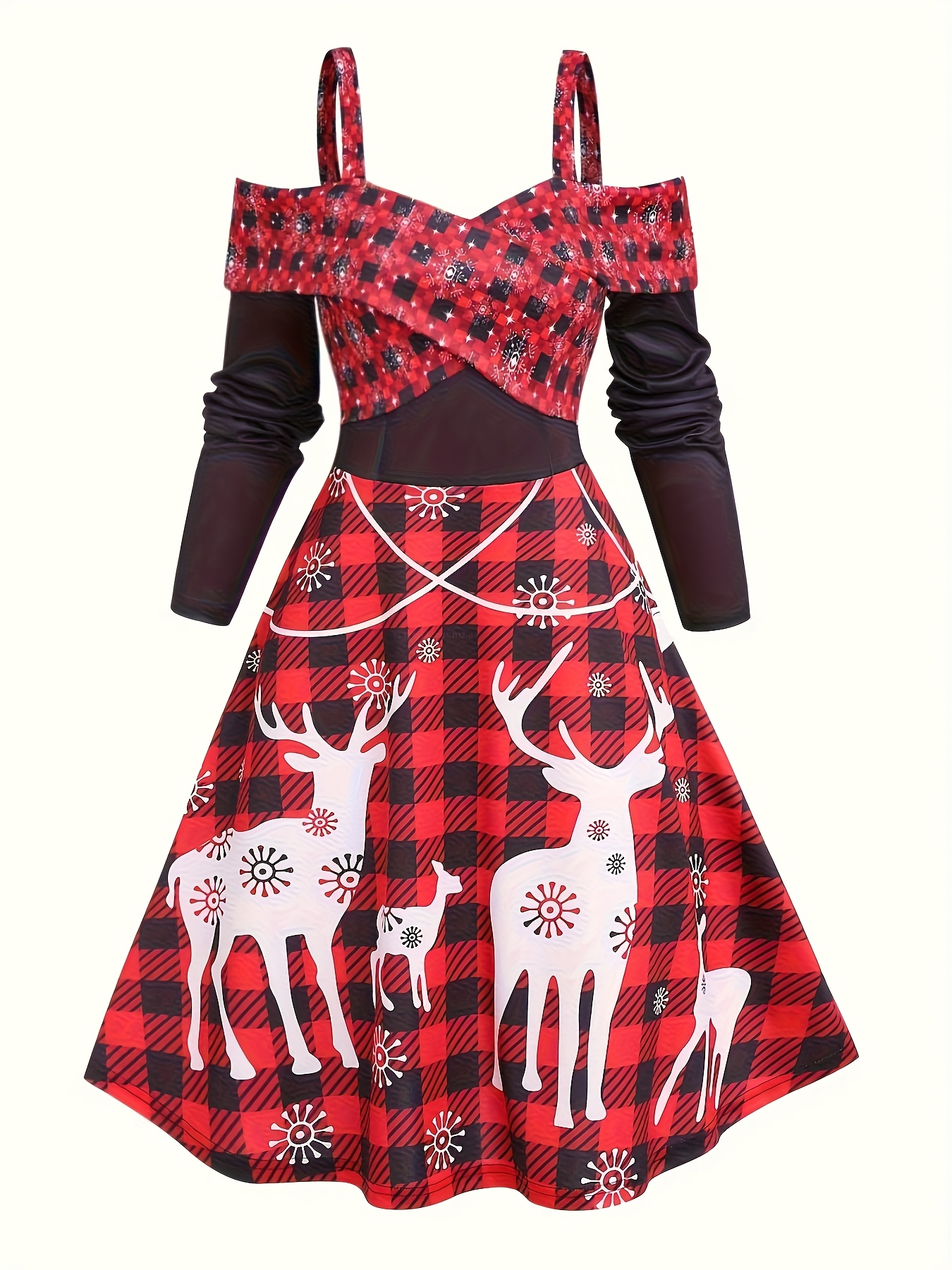 white christmas dresses 2023 Love Actually Christmas Costume Dress with Cape Adults ACcosplay, XL / Dress+Cape+Shoes main image 0