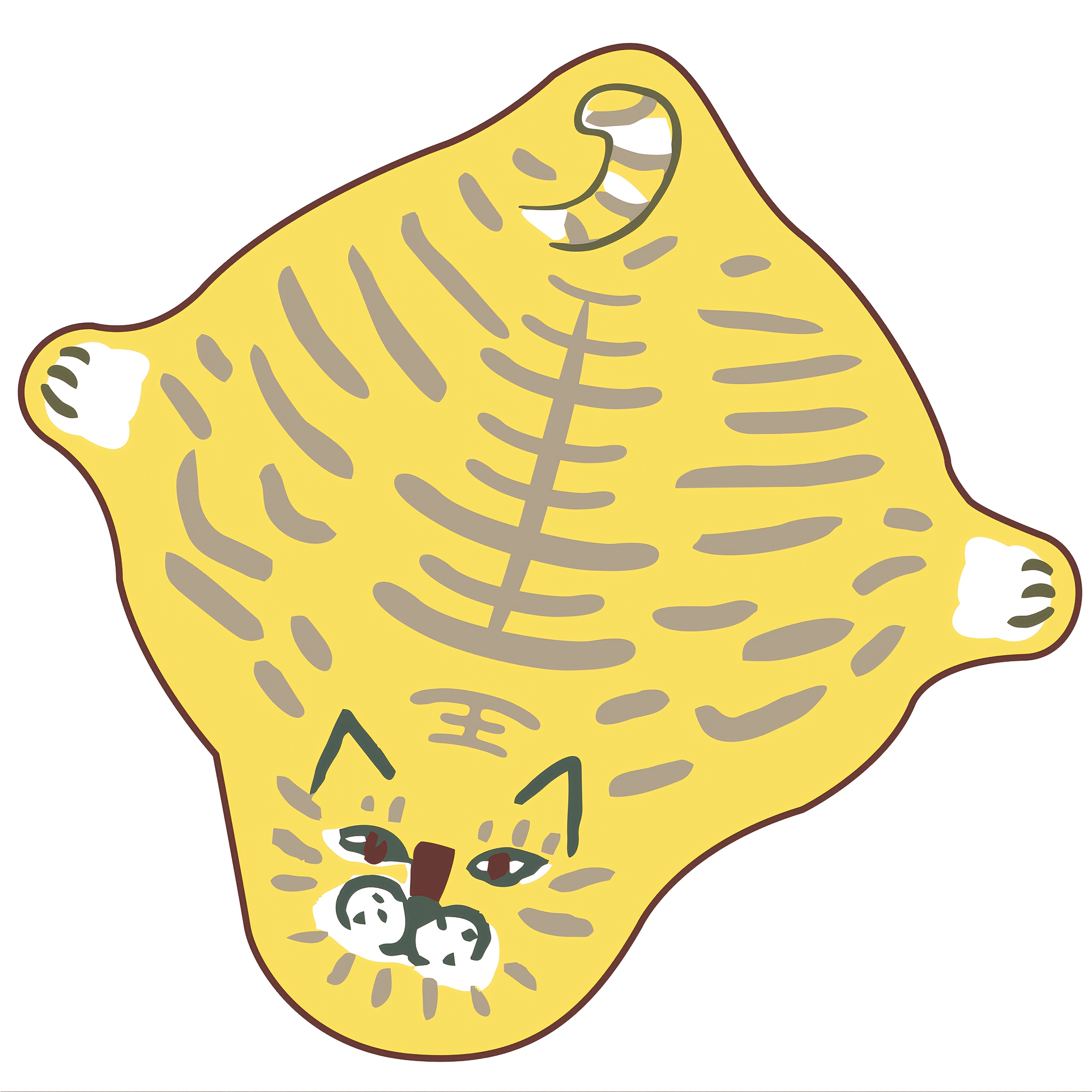 TEMU Série Animaux Mignons Patch Antidérapant Intégral Résistant à l' Tissu Magique Auto-Adhésif Housse de Caméra Tissu Emballage Sac de Rangement