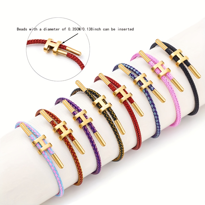 multifunctional fashionable and   h   stainless steel rope womens bracelet suitable for mens charm bracelet adjustable bracelet purchase jewelry gifts jewelry