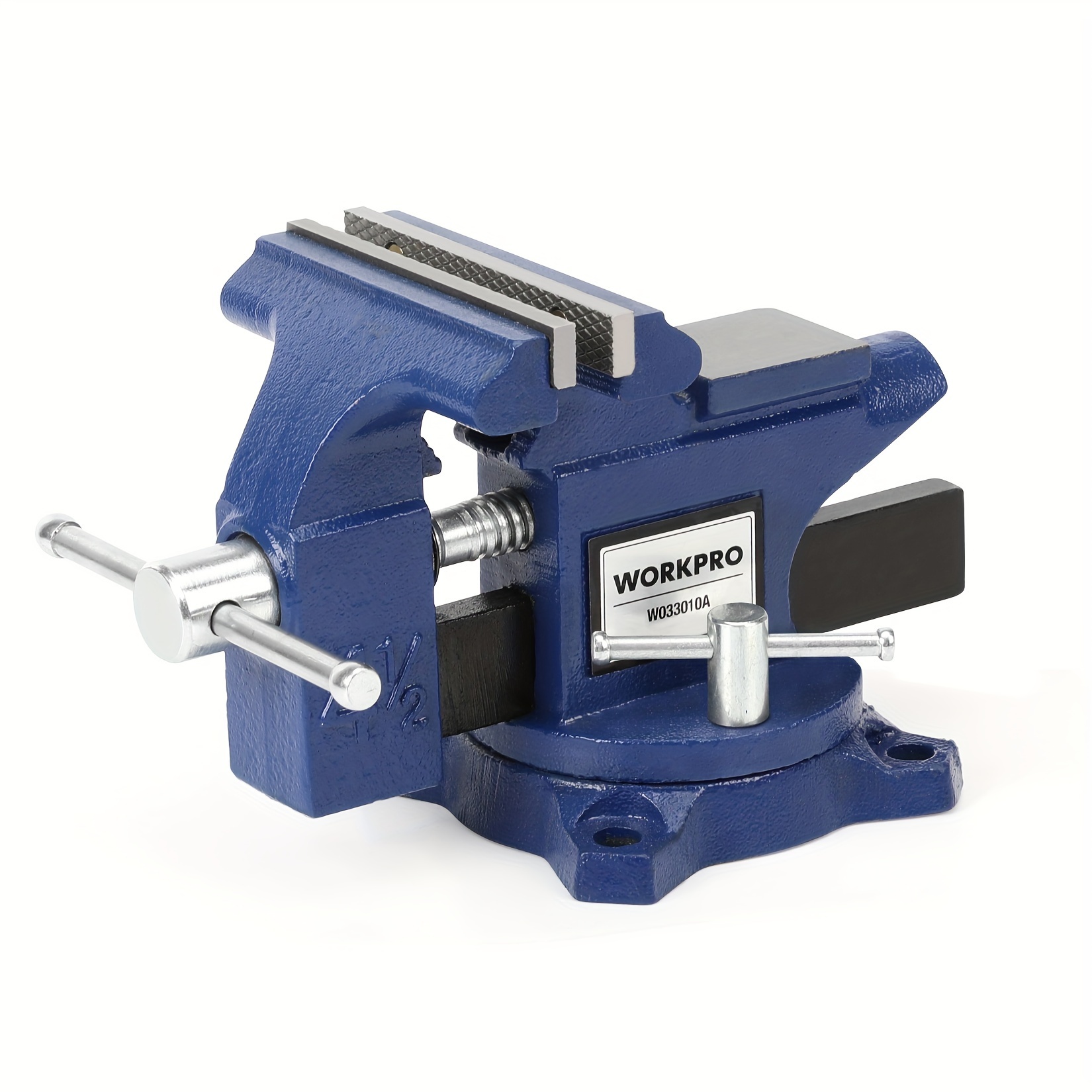 

Workpro Bench Vise, 4-1/2" Vice For Workbench, Utility Combination Pipe Home Vise, Swivel Base Bench For Woodworking