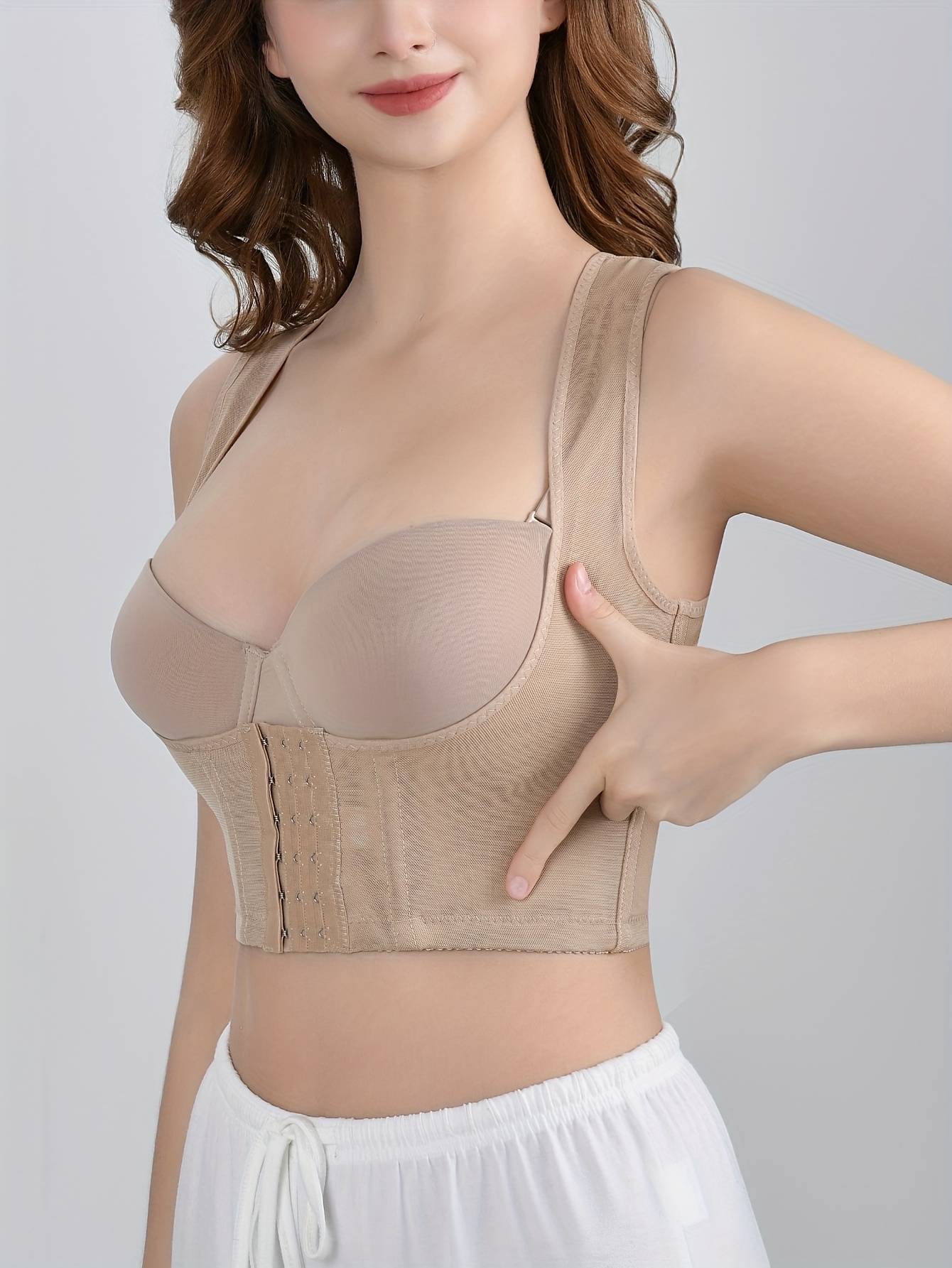 womens shoulder enhancing bust lifting shapewear top
