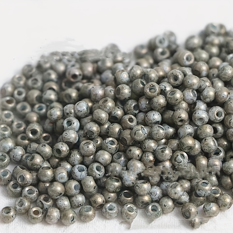 138pcs Picasso Colored Glass Rice Beads for DIY Jewelry