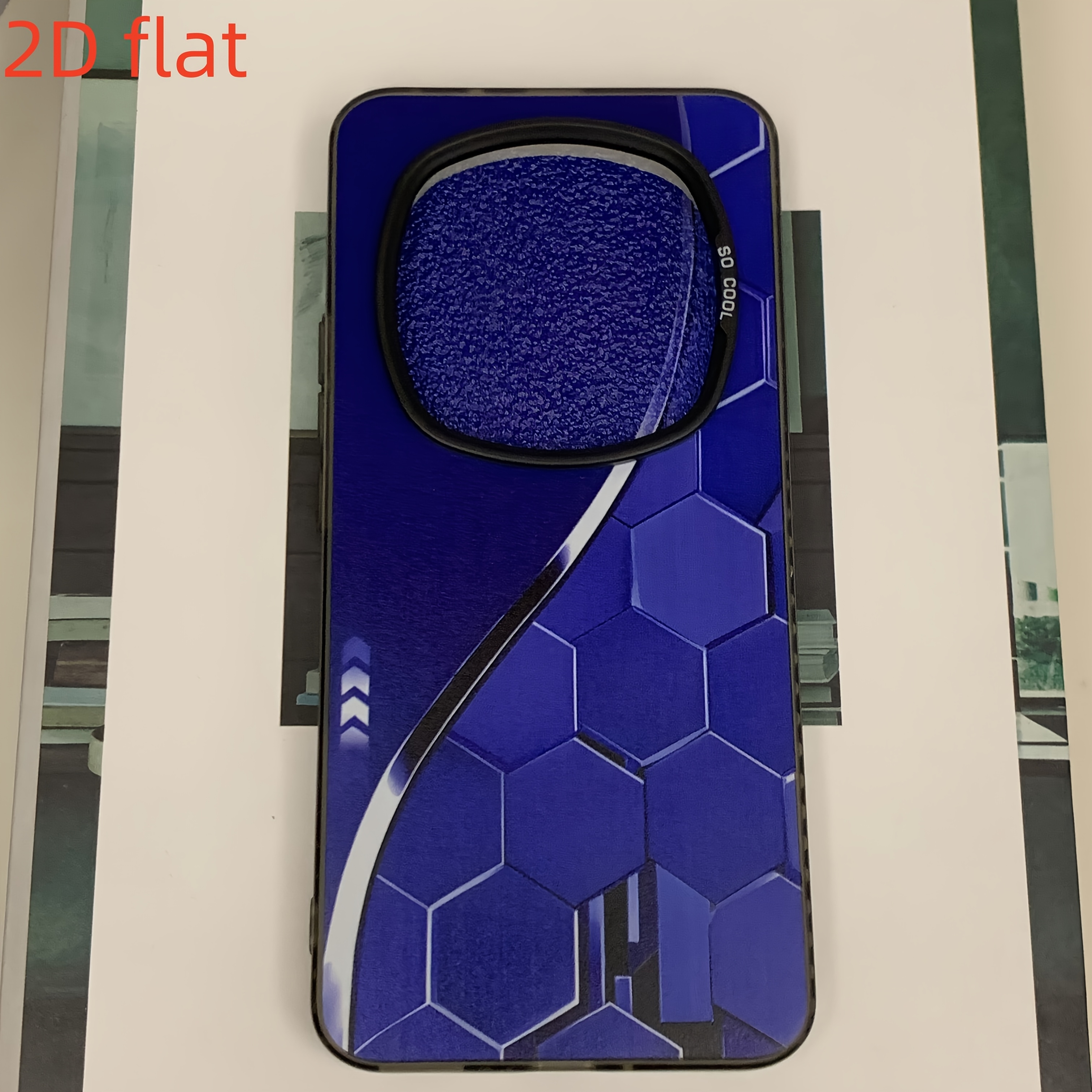 TEMU Phone Case: Blue Honeycomb Case, Compatible With Honor Phone Models Including Honor 200, 400, 50, 70, 90, Magic 5, X5, 6, 7, 8, 9, 60, Line, And