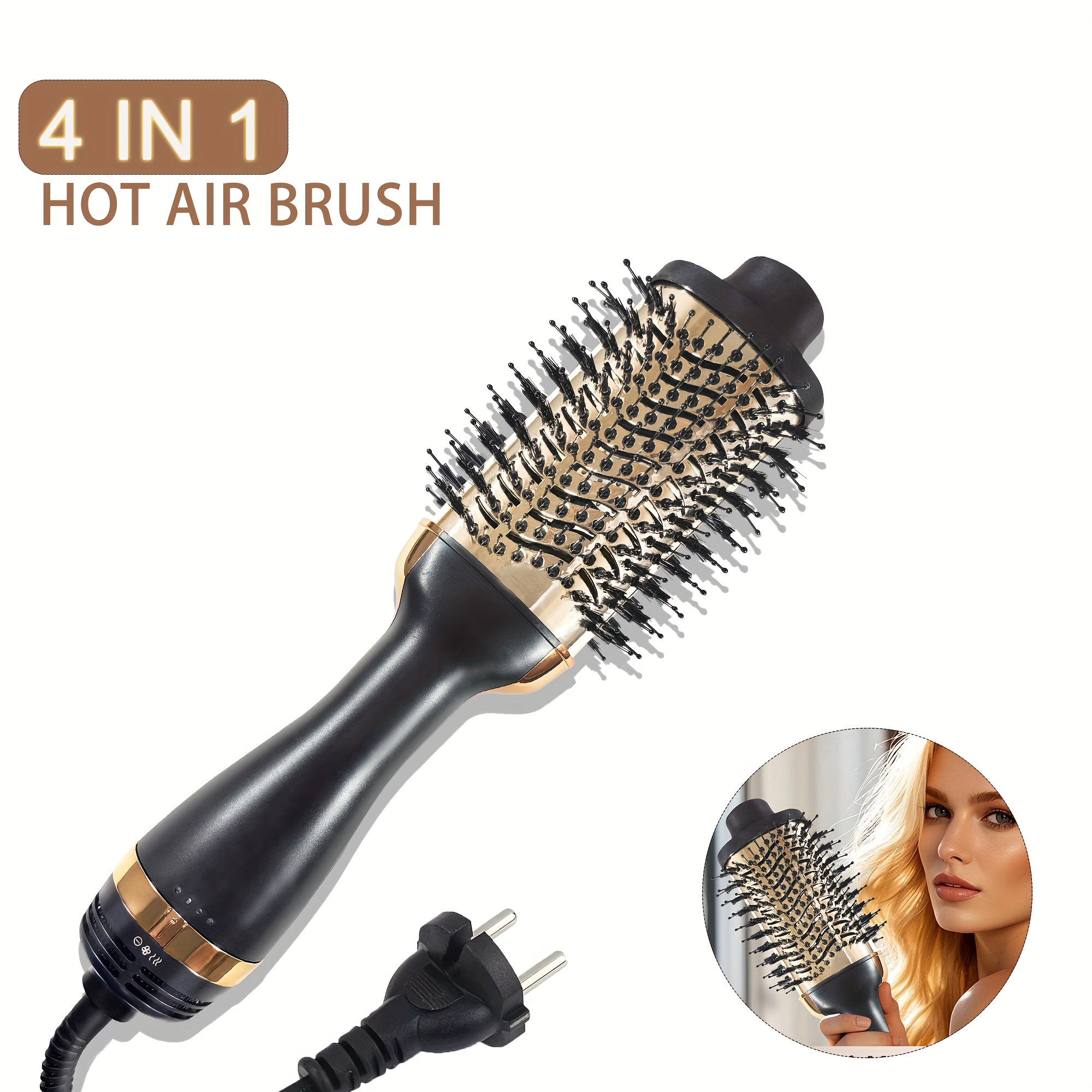 3 in 1 hot air styling brush quick drying fast styling suitable for   wet and dry hair easy styling in     gift for women and beauty enthusiasts