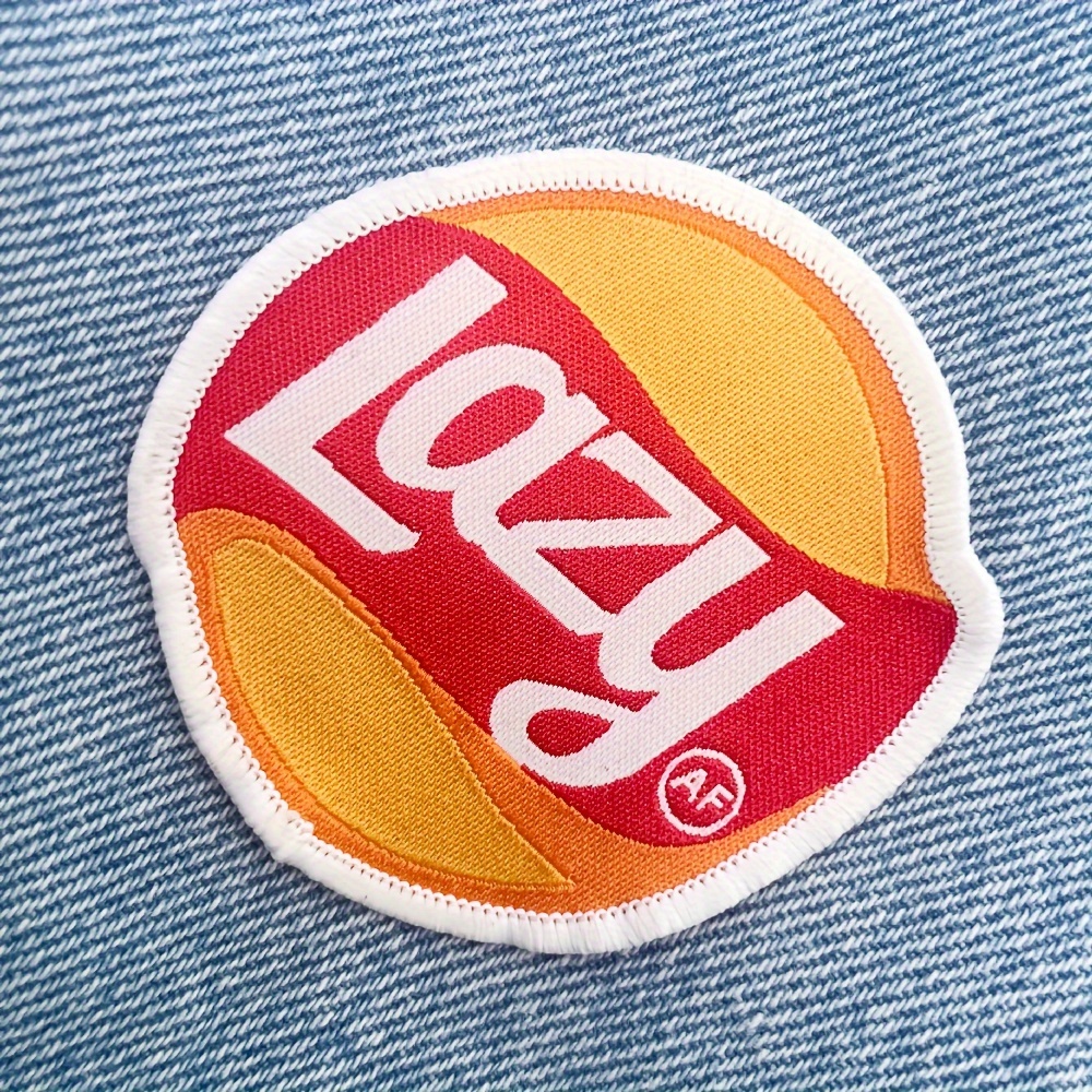 

1pc, 'lazy Af' Fun Embroidered Patch For Men, Casual Style Iron-on/sew-on Badge For Clothing And Backpack