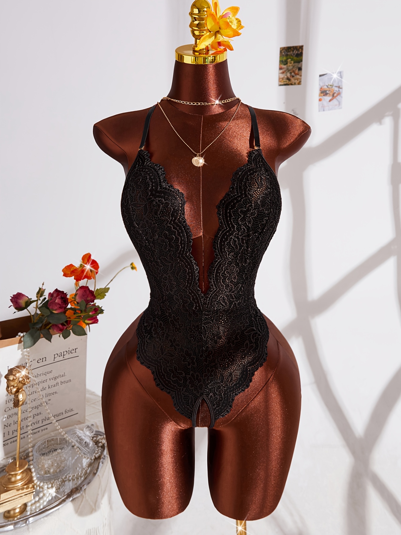 lingerie teddy sold on Temu United States