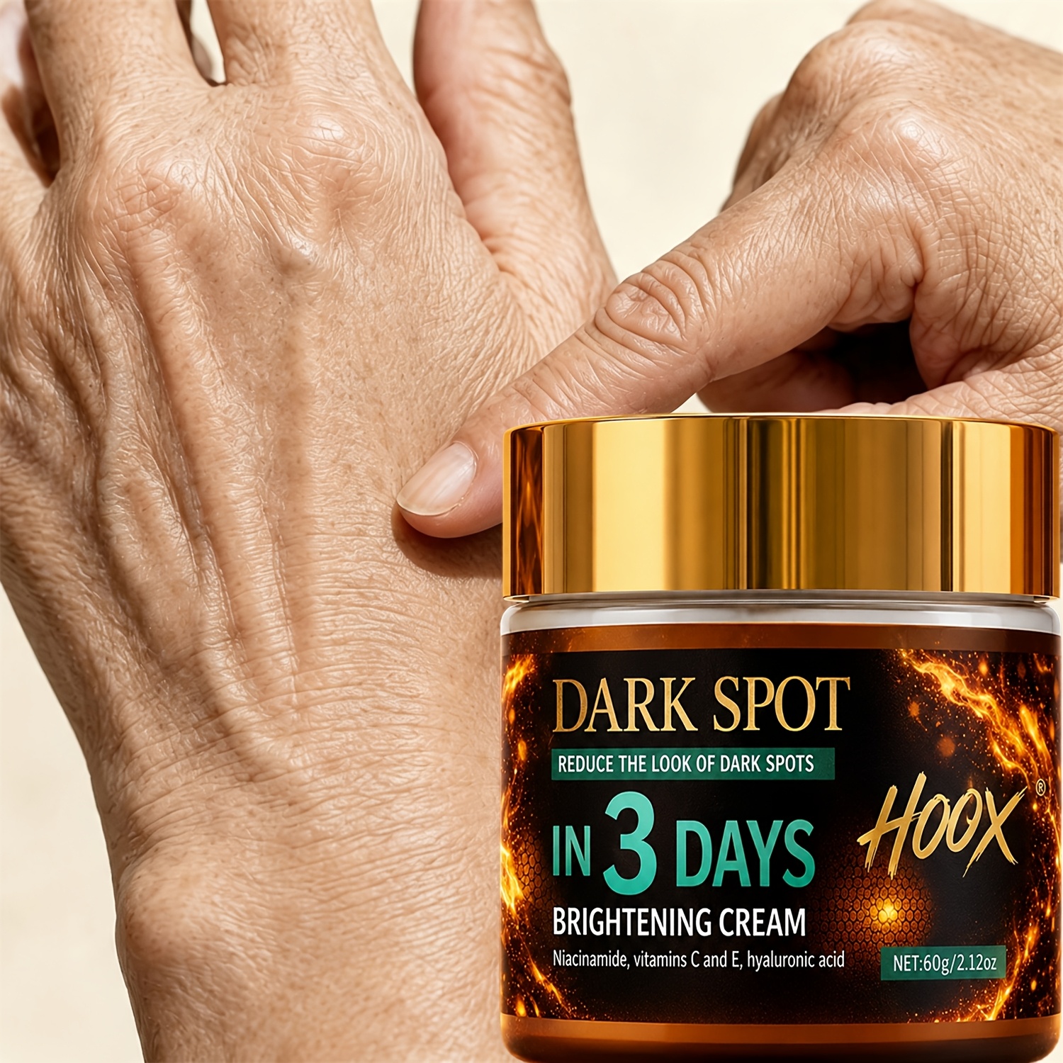 Dark Spot Brightening Cream-enriched With Niacinamide And Vitamin C-effectively Improves The Of Dullness Throughout The Skin-leaves Skin Looking --suitable For Use On Knees, Elbows, The Backs Of Hands