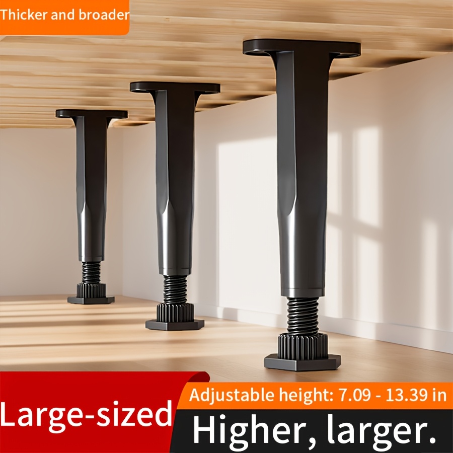 8 adjustable bed frame support legs board braces with plastic steel furniture feet suitable for queen beds sofas tables height adjustable 7 09 13 39 details 3