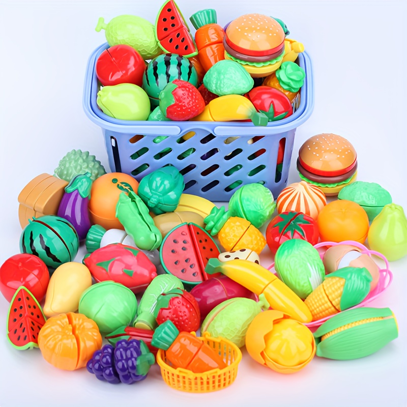 

23-piece Simulated Fruit & Vegetable Set For Youngsters, Ideal For Party Games & Educational Fun