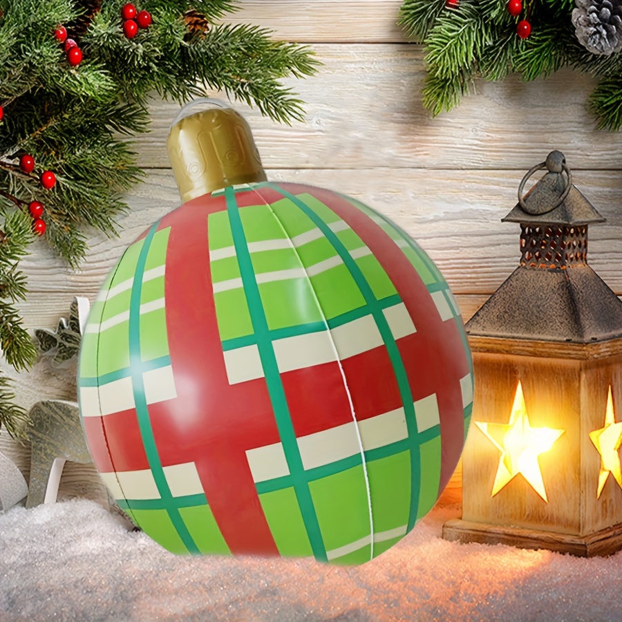 

60cm Pvc Christmas Ball - Outdoor Decorations For Parties And