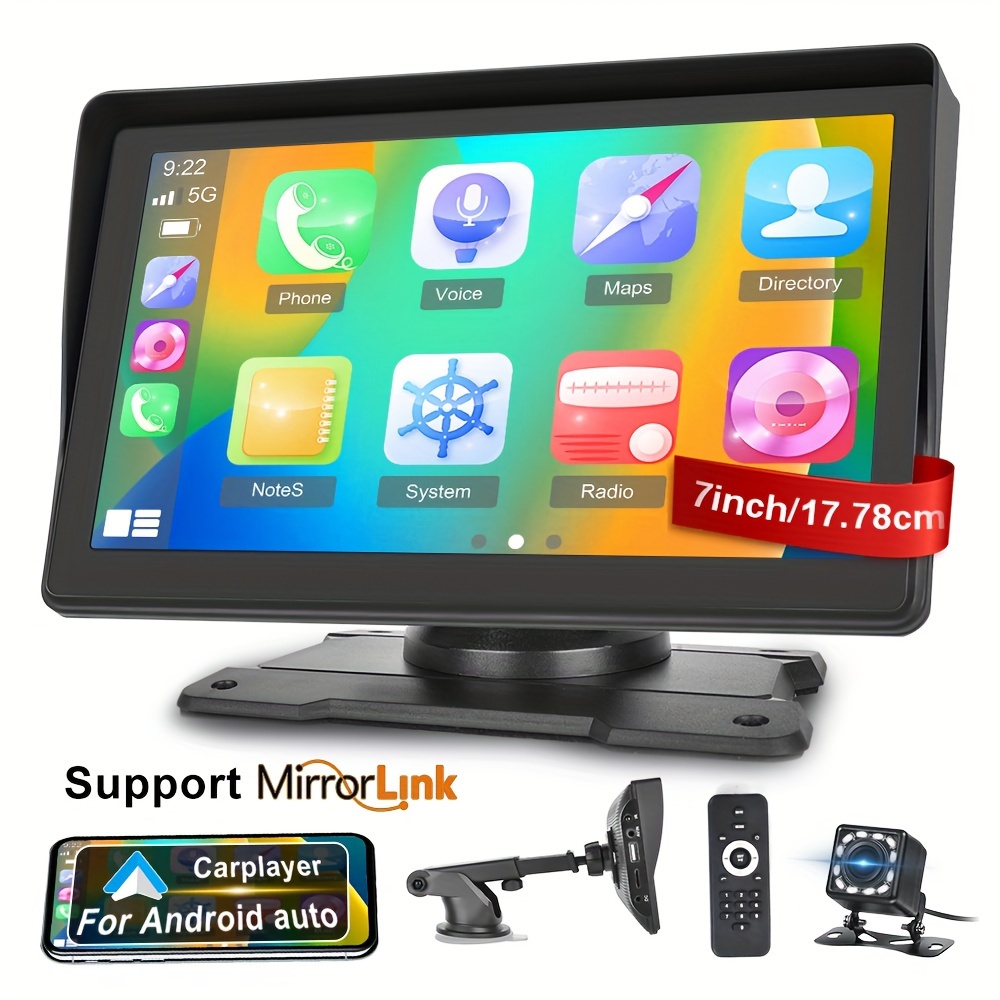 

Portable Car Wireless Carplayer And Auto, 7 Car Ips Touchscreen Fm Assistant ( )