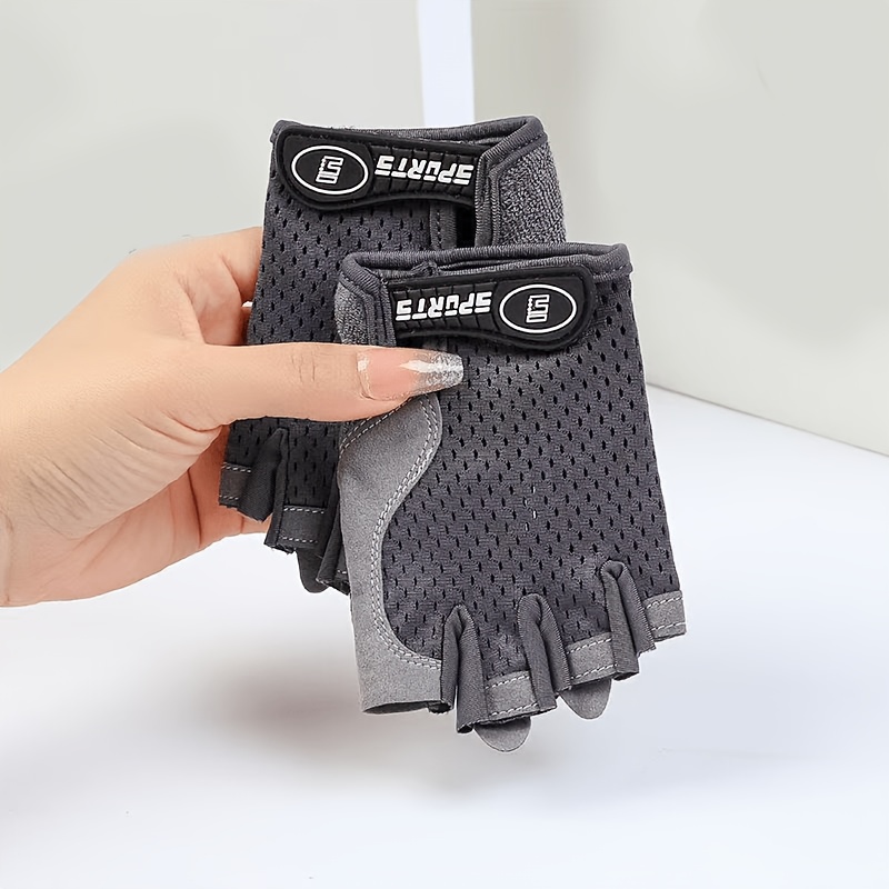 TEMU Children's Half-finger Cycling Gloves For Boys & - Breathable Gloves Suitable For Roller Skating, Outdoor Sports, Fitness Training, Hand For,