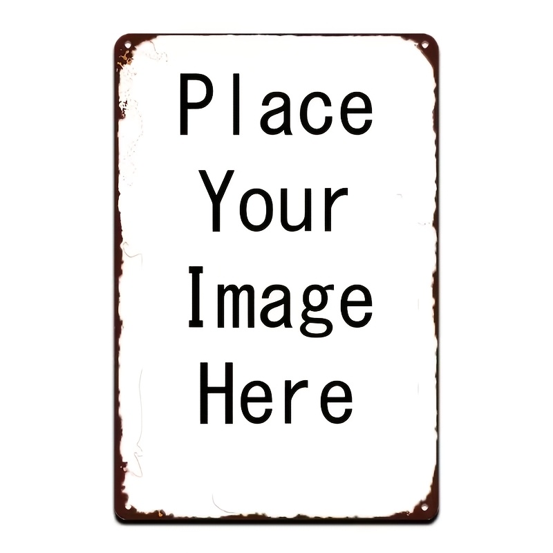 Custom Sign With Personalized Text Or Images, Retro , Measuring 8 X 30.48 Cm. This Decorative Piece Is Perfect For Creative Individuals And Personalized Settings