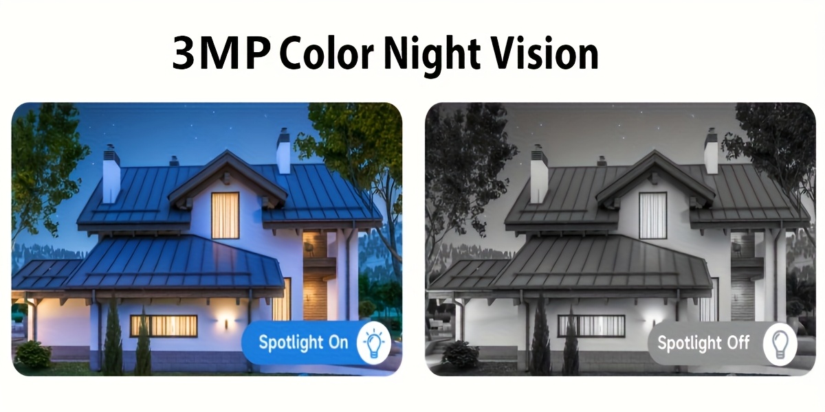 4 Pack AntCctv Security Cameras Wireless Outdoor | 4pcs Solar Powered WiFi Cameras with Color Night Vision, AI Motion Detection, Works with Alexa, 3MP Resolution