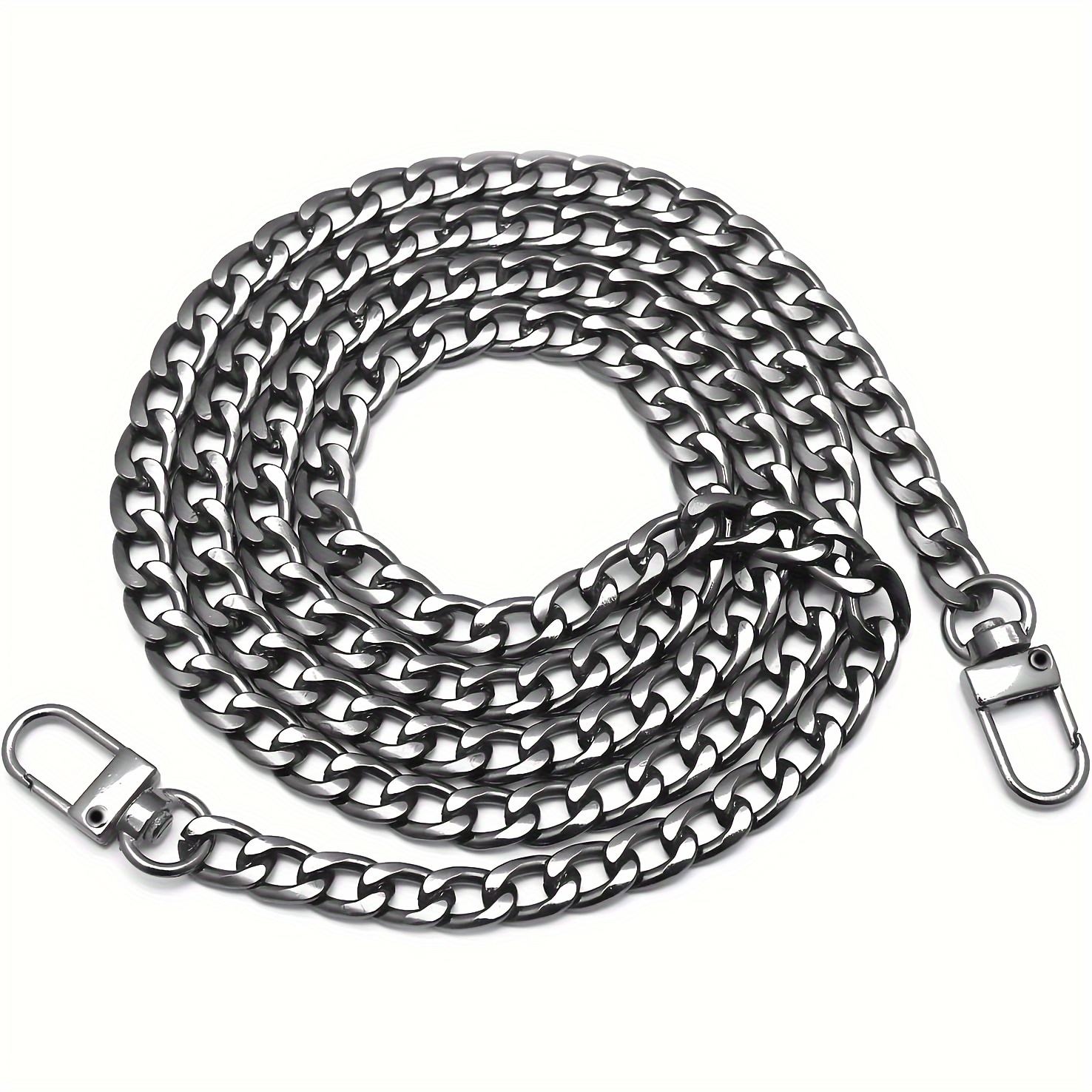 A Versatile Iron Chain Belt Measuring Inches, Suitable For DIY  Projects Such As Handbag Straps, Shoulder Straps, Wallet Chains, Featuring A
