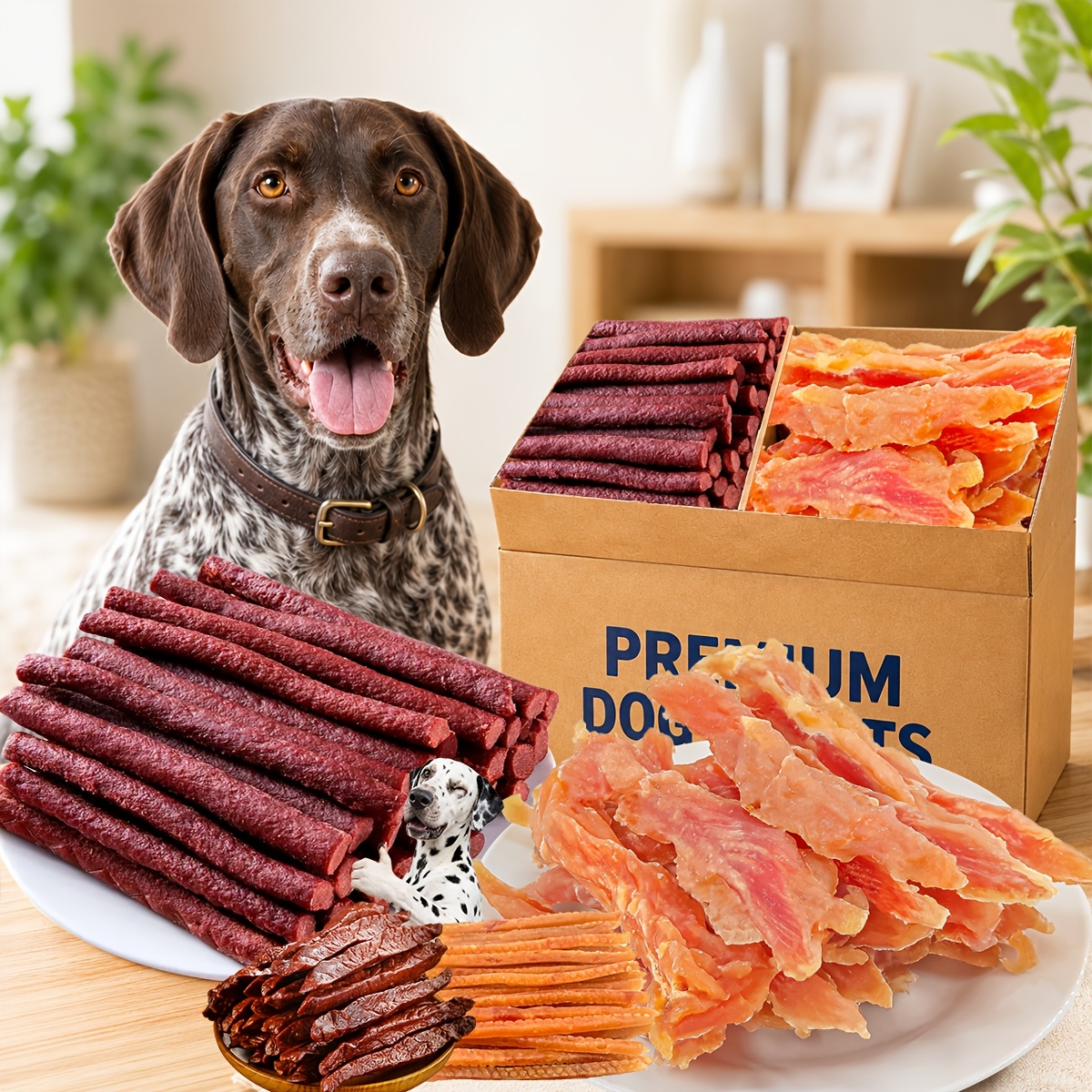 TEMU Dog Snack Pack, Jerky, Duck Jerky Strips, , , Sweet Potato Chews And Rolls, Assorted Training Treats And For Puppies, Adult Small Medium Large