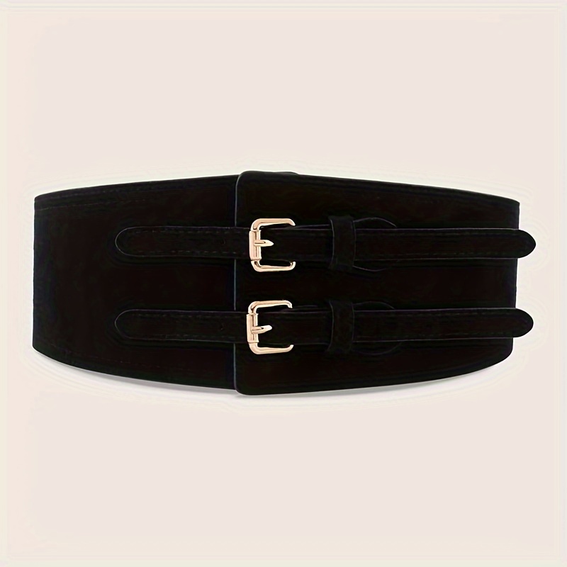 TEMU Fashion Waist Belt Elastic Waistband Suitable For 65-90cm Waist Size Dress Coat Waist Decor Adjustable Elastic Belt
