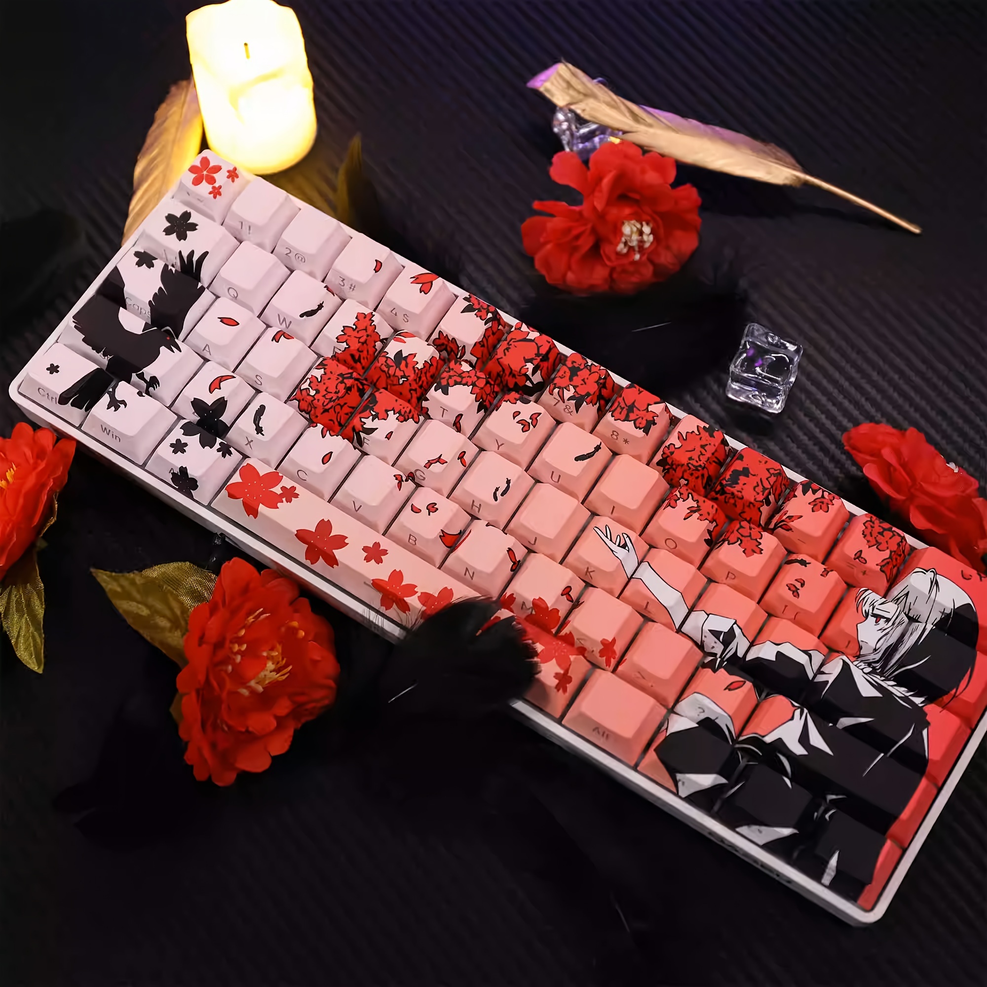 wooting60he+ raven sakuraキーキャップ wooting60he+ raven sakuraキーキャップ - メルカリ