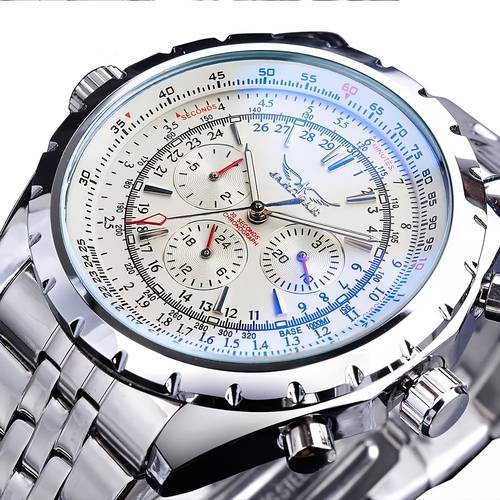 1pc mens luxury automatic tourbillon watch mechanical movement without battery