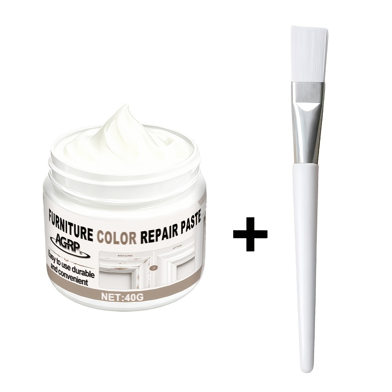 Image of White Wood Repair Paste - Upgraded Furniture Repair Cream For Scratches, And Faded Marks, Wood Surface Restorer Filler For Doors, Windows, Cabinets, Tables, Chairs And Floors, Home